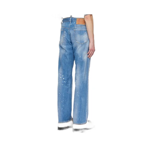 Logo-Patch Distressed Jeans
