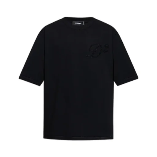Crystal-Logo Crewneck T-Shirt