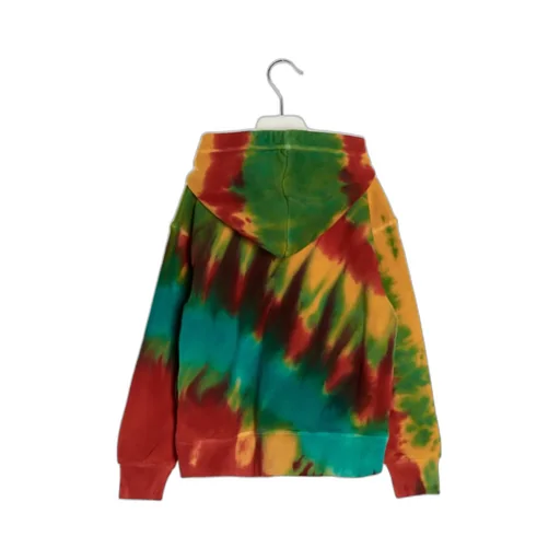 Tie-Dyed Logo Printed Hoodie