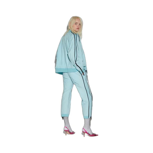 Side-Zip Logo-Patch Trousers