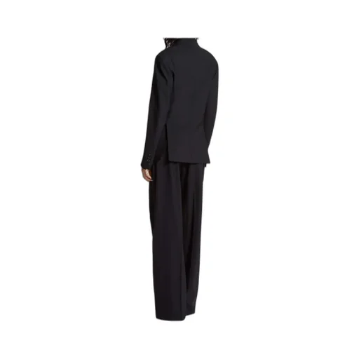 Single-Breasted Blazer And Wide-Leg Pants