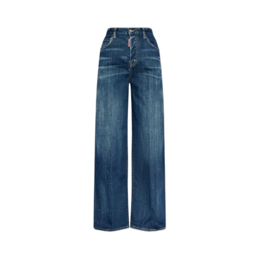Logo Patch Flared Jeans