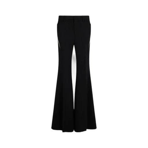 Cut-Out Detailed Flared Trousers