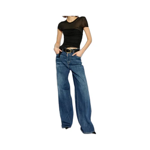 Logo Patch Flared Jeans