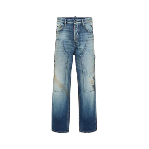 Logo Patch Loose Jeans