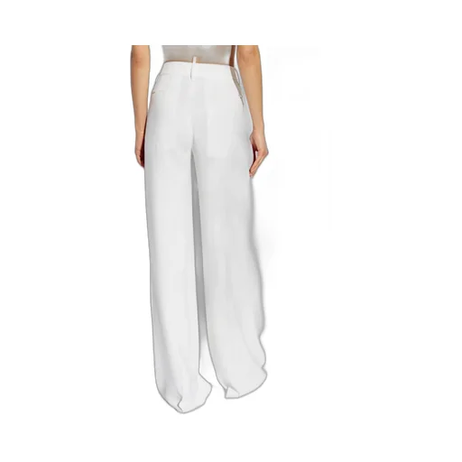 Logo Plaque Wide-Leg Trousers