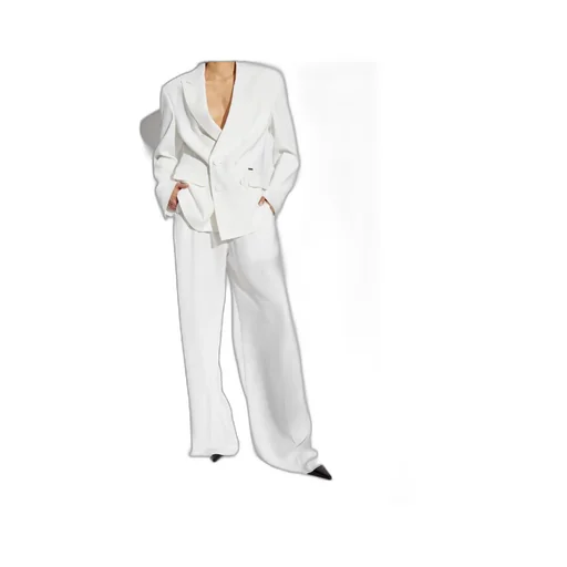 Logo Plaque Wide-Leg Trousers