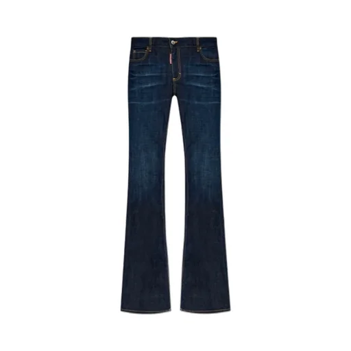 Mid-Waisted Flared Jeans