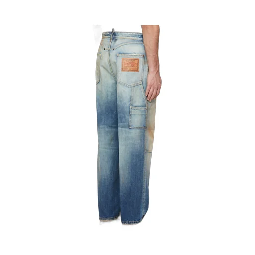 Logo Patch Loose Jeans