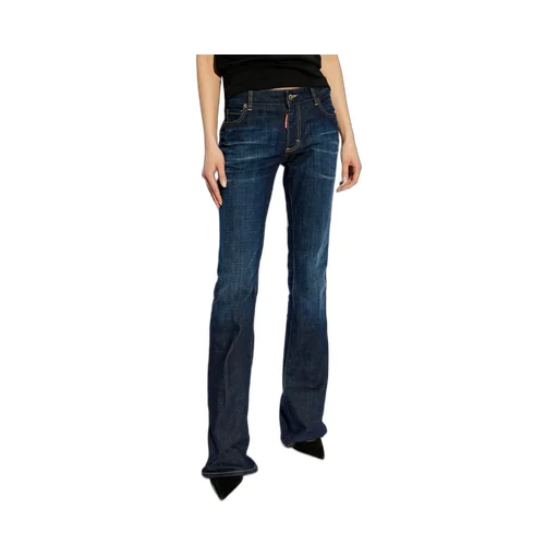 Mid-Waisted Flared Jeans