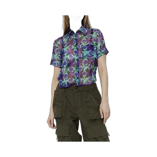 Floral-Printed Short-Sleeved Button-Up Shirt