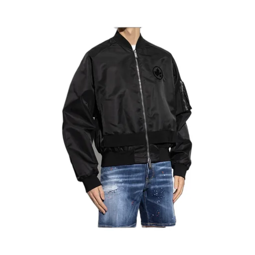 Logo-Appliqué Zipped Bomber Jacket