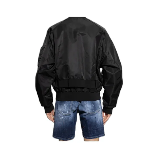 Logo-Appliqué Zipped Bomber Jacket