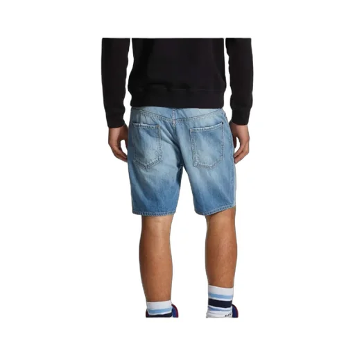Logo Patch Denim Shorts