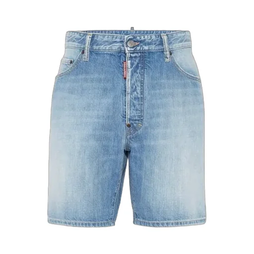 Logo Patch Denim Shorts
