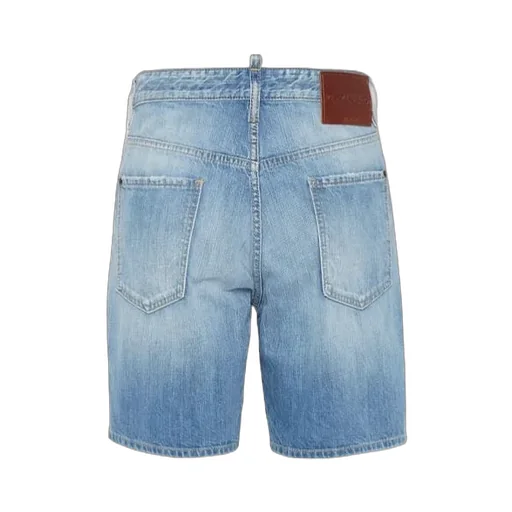 Logo Patch Denim Shorts