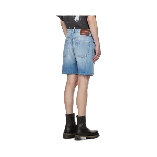 Logo Patch Denim Shorts