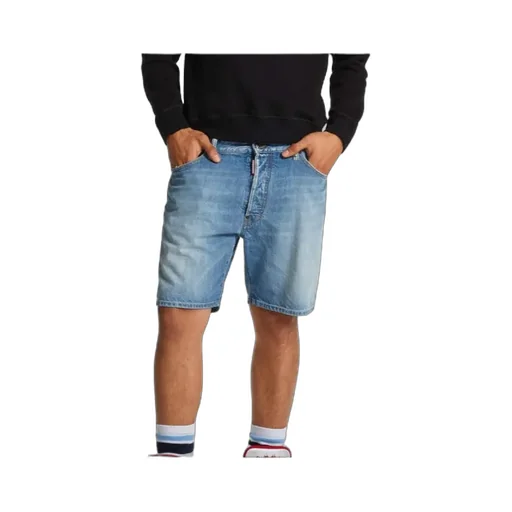 Logo Patch Denim Shorts
