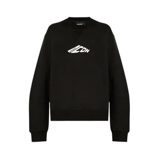 Icon Logo Printed Crewneck Sweatshirt