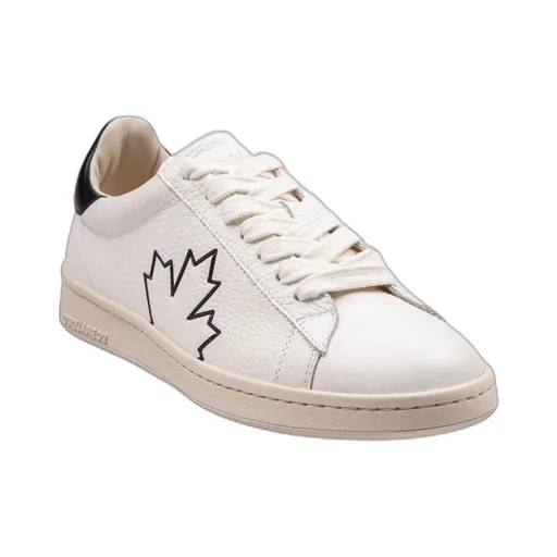 Leaf Printed Low-Top Sneakers