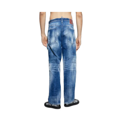 Loose-Fit Distressed Jeans