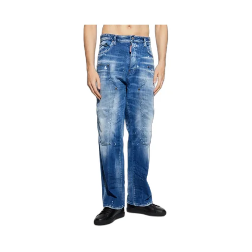 Loose-Fit Distressed Jeans