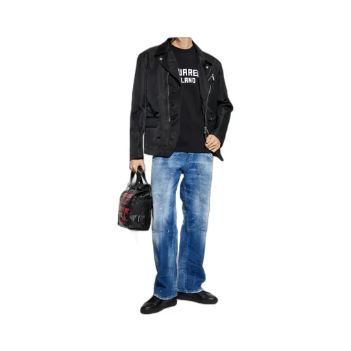 Loose-Fit Distressed Jeans