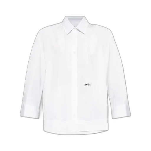 Logo Embroidered Long Sleeved Shirt