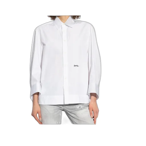 Logo Embroidered Long Sleeved Shirt