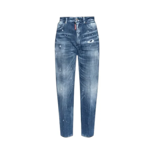 Distressed Tapered Leg Jeans