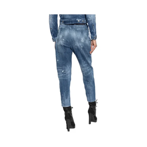Distressed Tapered Leg Jeans