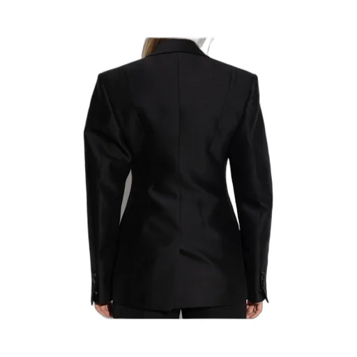 V-Neck Single-Breasted Blazer