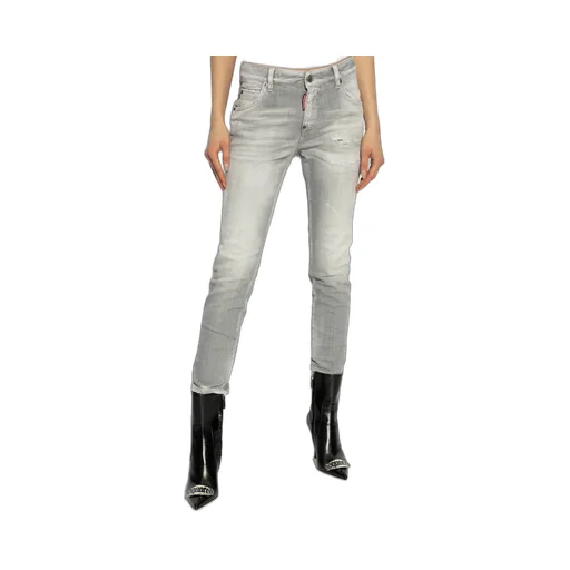 Cool Girl Straight-Leg Distressed Jeans