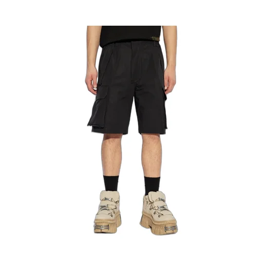 Logo Printed Cargo Shorts
