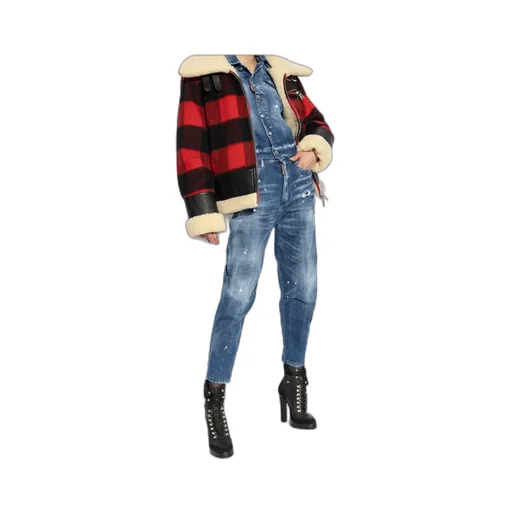 Distressed Tapered Leg Jeans