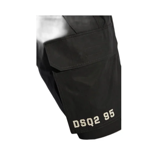 Logo Printed Cargo Shorts