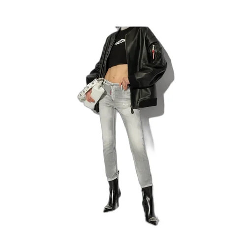 Cool Girl Straight-Leg Distressed Jeans