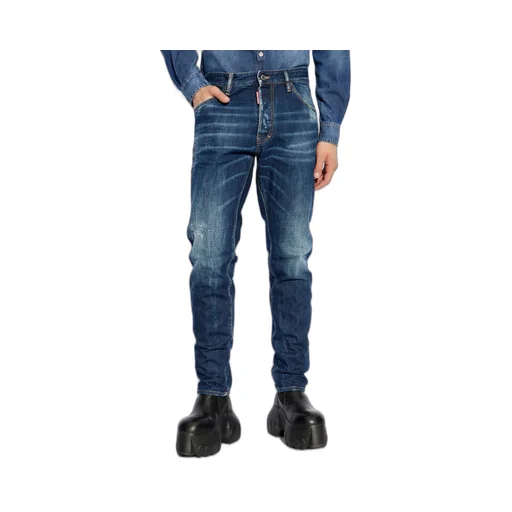 Whiskering-Effect Distressed Jeans