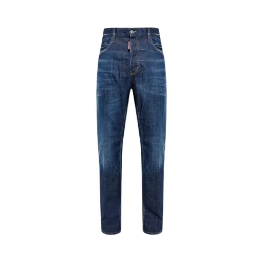 Logo Patch Straight-Leg Jeans