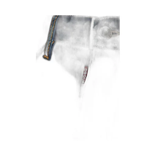 Whiskering-Effect Distressed Jeans