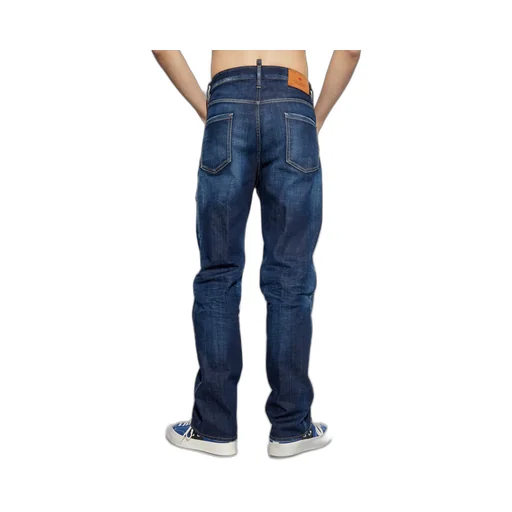 Logo Patch Straight-Leg Jeans