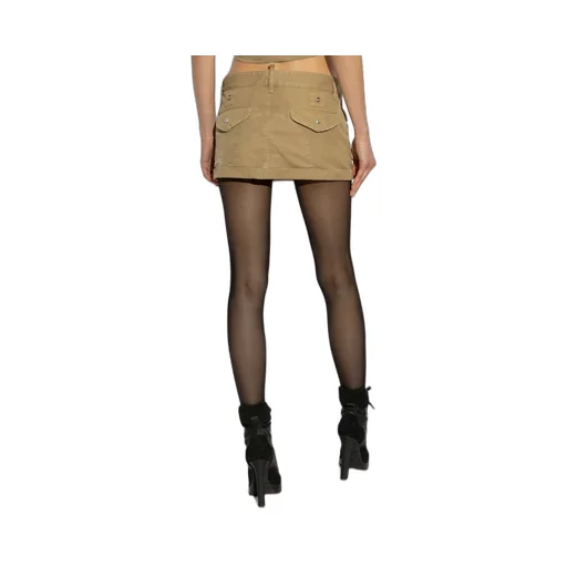 Pocet Detailed Distressed Mini Skirt