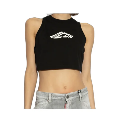 Sleeveless Cropped Tank Top