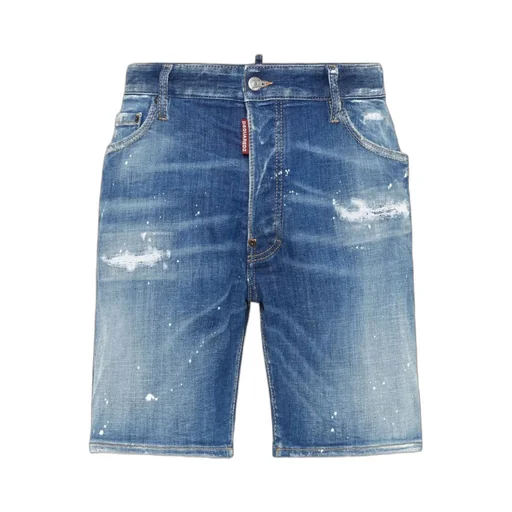 Distressed Denim Shorts