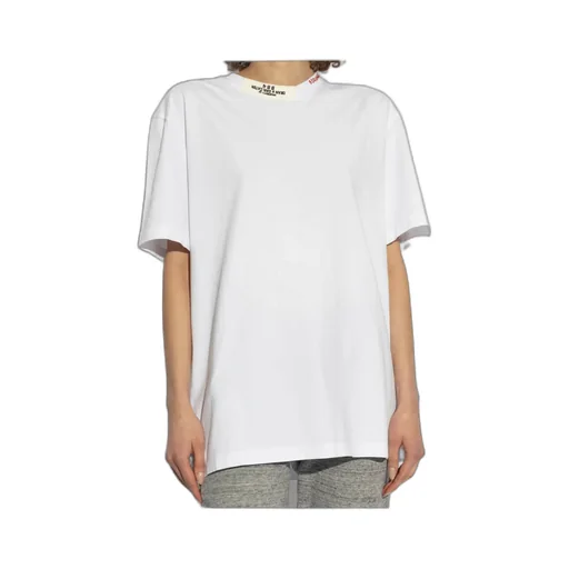 Logo Printed Neckline Short-Sleeved T-Shirt