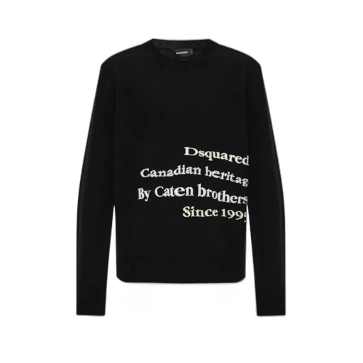 Logo Embroidered Knitted Jumper
