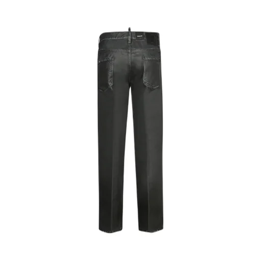 Garment-Dyed Straight Leg Jeans