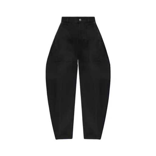 Logo Printed Mid-Rise Trousers