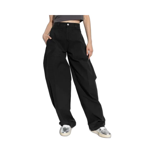 Logo Printed Mid-Rise Trousers
