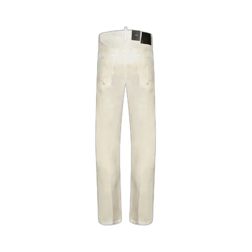 Paint Splatter Detailed Wide Leg Jeans